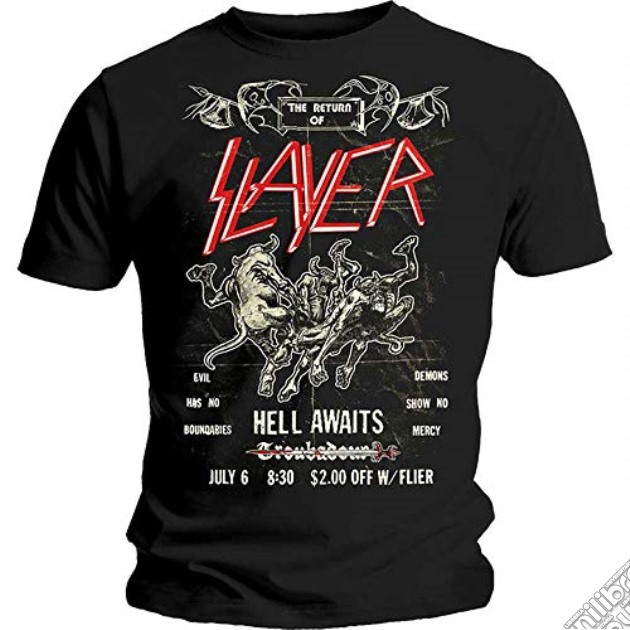 Slayer: Vintage Flyer (T-Shirt Unisex Tg. M) gioco