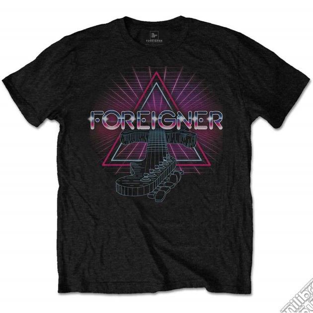 Foreigner - Neon Guitar (T-Shirt Unisex Tg. S) gioco