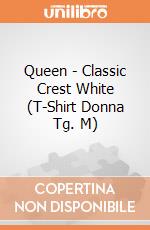 Queen - Classic Crest White (T-Shirt Donna Tg. M) gioco