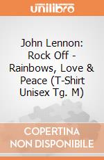 John Lennon: Rock Off - Rainbows, Love & Peace (T-Shirt Unisex Tg. M) giochi