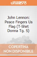 John Lennon: Peace Fingers Us Flag (T-Shirt Donna Tg. S) gioco