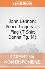 John Lennon: Peace Fingers Us Flag (T-Shirt Donna Tg. M) gioco