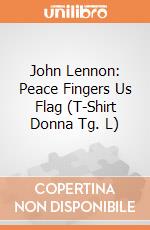 John Lennon: Peace Fingers Us Flag (T-Shirt Donna Tg. L) gioco
