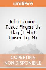 John Lennon: Peace Fingers Us Flag (T-Shirt Unisex Tg. M) gioco