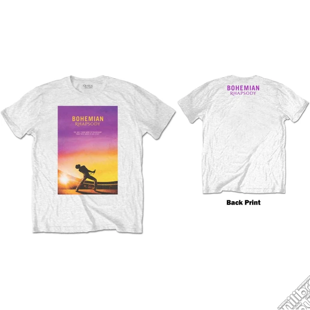Queen - Bohemian Rhapsody (Back Print) White (T-Shirt Unisex Tg. L) gioco