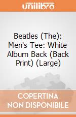 Beatles (The): Men's Tee: White Album Back (Back Print) (Large) gioco