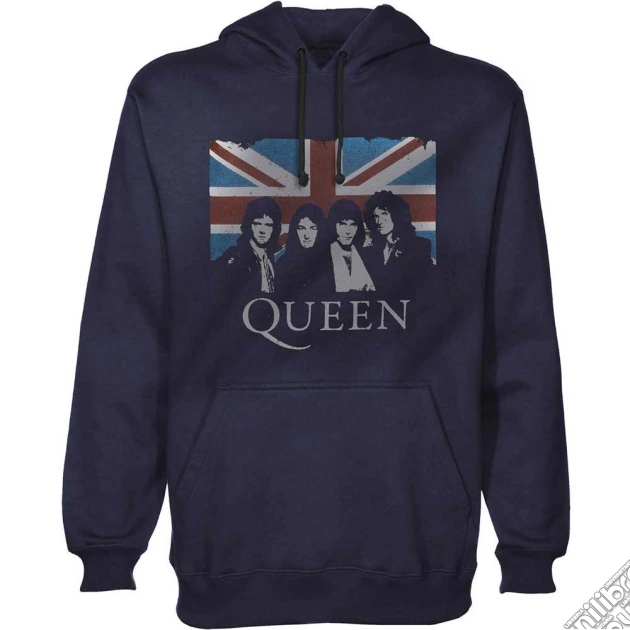 Queen - Union Jack (Felpa Con Cappuccio Unisex Tg. 3XL) gioco di Terminal Video