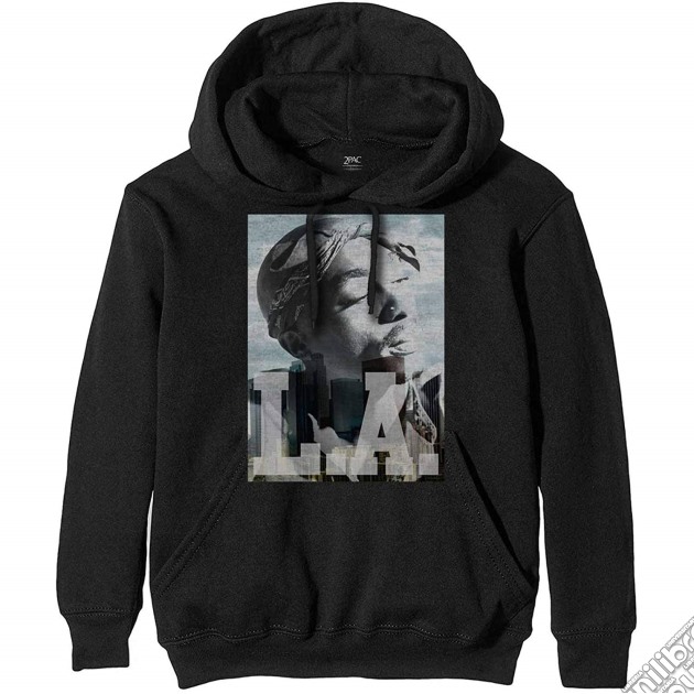 Tupac: La Skyline (Felpa Con Cappuccio Unisex Tg. XL) gioco di Terminal Video