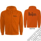 Beatles (The): Drop T Logo Zipped Orange (Back Print) (Felpa Con Cappuccio Unisex Tg. 2XL) giochi