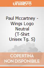 Paul Mccartney - Wings Logo Neutral (T-Shirt Unisex Tg. S) gioco di Terminal Video