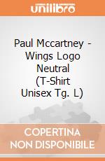 Paul Mccartney - Wings Logo Neutral (T-Shirt Unisex Tg. L) gioco di Terminal Video