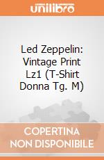 Led Zeppelin: Vintage Print Lz1 (T-Shirt Donna Tg. M) gioco