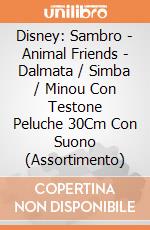 Disney: Sambro - Animal Friends - Dalmata / Simba / Minou Con Testone Peluche 30Cm Con Suono (Assortimento) gioco