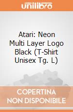 Atari: Neon Multi Layer Logo Black (T-Shirt Unisex Tg. L) gioco di Terminal Video