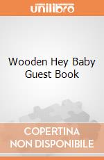 Wooden Hey Baby Guest Book gioco