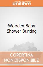 Wooden Baby Shower Bunting gioco