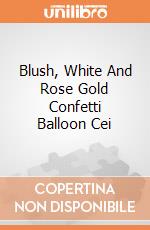 Blush, White And Rose Gold Confetti Balloon Cei gioco