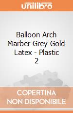 Balloon Arch Marber Grey Gold Latex - Plastic 2 gioco