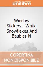 Window Stickers - White Snowflakes And Baubles N gioco