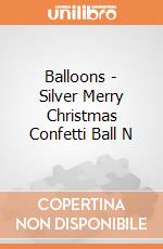 Balloons - Silver Merry Christmas Confetti Ball N gioco