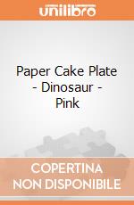 Paper Cake Plate - Dinosaur - Pink gioco