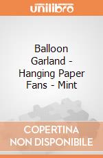 Balloon Garland - Hanging Paper Fans - Mint gioco