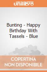 Bunting - Happy Birthday With Tassels - Blue gioco