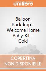 Balloon Backdrop - Welcome Home Baby Kit - Gold gioco