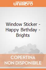 Window Sticker - Happy Birthday - Brights gioco