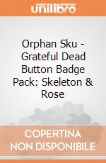 Orphan Sku - Grateful Dead Button Badge Pack: Skeleton & Rose giochi