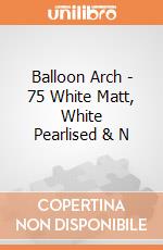 Balloon Arch - 75 White Matt, White Pearlised & N gioco