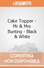 Cake Topper - Mr & Mrs Bunting - Black & White gioco