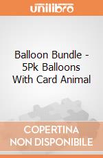 Balloon Bundle - 5Pk Balloons With Card Animal gioco