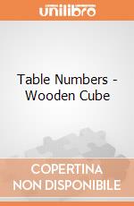 Table Numbers - Wooden Cube gioco