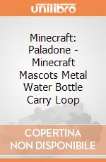 Minecraft: Paladone - Minecraft Mascots Metal Water Bottle Carry Loop giochi