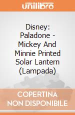 Disney: Paladone - Mickey And Minnie Printed Solar Lantern (Lampada) giochi