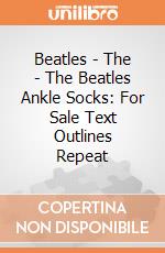 Beatles - The - The Beatles Ankle Socks: For Sale Text Outlines Repeat giochi