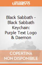 Black Sabbath - Black Sabbath Keychain: Purple Text Logo & Daemon giochi