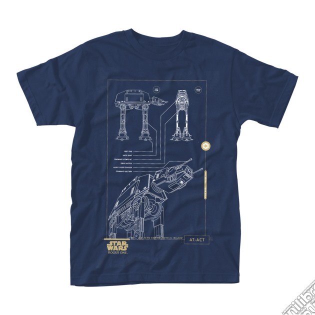 Star Wars Rogue One - Blue Print (T-Shirt Unisex Tg. M) gioco di PHM