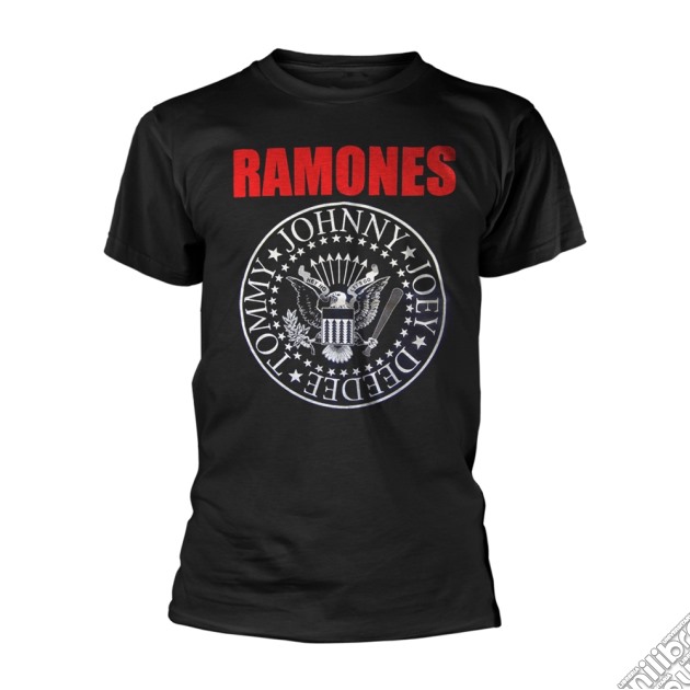 Ramones - Red Text Seal Logo (T-Shirt Unisex Tg. M) gioco di PHM
