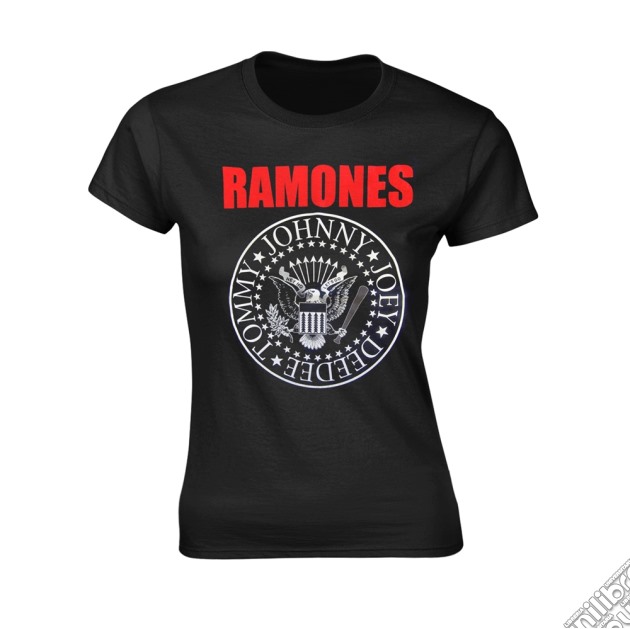 Ramones - Red Text Seal Logo (T-Shirt Donna Tg. S) gioco di PHM