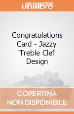 Congratulations Card - Jazzy Treble Clef Design gioco
