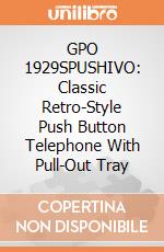 GPO 1929SPUSHIVO: Classic Retro-Style Push Button Telephone With Pull-Out Tray gioco di Gpo