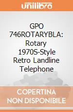 GPO 746ROTARYBLA: Rotary 1970S-Style Retro Landline Telephone gioco di Gpo