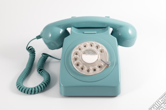 GPO 746ROTARYBLU: Rotary 1970S-Style Retro Landline Telephone gioco di Gpo