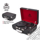 GPO: ATTACHEBLA - Briefcase Retro Style Three-Speed Portable Vinyl Turntable With Built-In Stereo Speakers (Giradischi) gioco di Gpo
