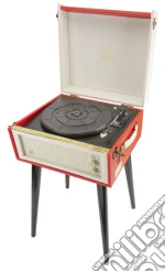 GPO BERMUDARED: Classic Retro-Style Turntable With Mp3, Usb, Built-In Speaker And Removable Legs giochi