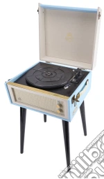 GPO BERMUDABLU: Classic Retro-Style Turntable With Mp3, Usb, Built-In Speaker And Removable Legs giochi