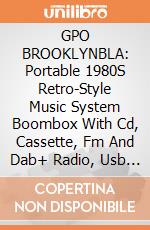 GPO BROOKLYNBLA: Portable 1980S Retro-Style Music System Boombox With Cd, Cassette, Fm And Dab+ Radio, Usb And Bluetooth Receiver gioco