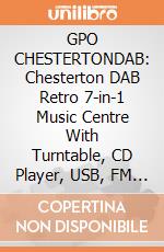 GPO CHESTERTONDAB: Chesterton DAB Retro 7-in-1 Music Centre With Turntable, CD Player, USB, FM Radio, DAB Radio, Cassette Player, AUX IN and Built-In  gioco di Gpo